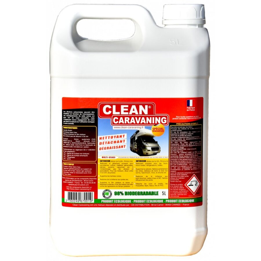 Produit Nettoyant Multi-usage Clean Caravaning 5l