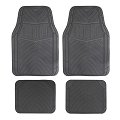 Jeu complet de tapis universels noirs en PVC Optima