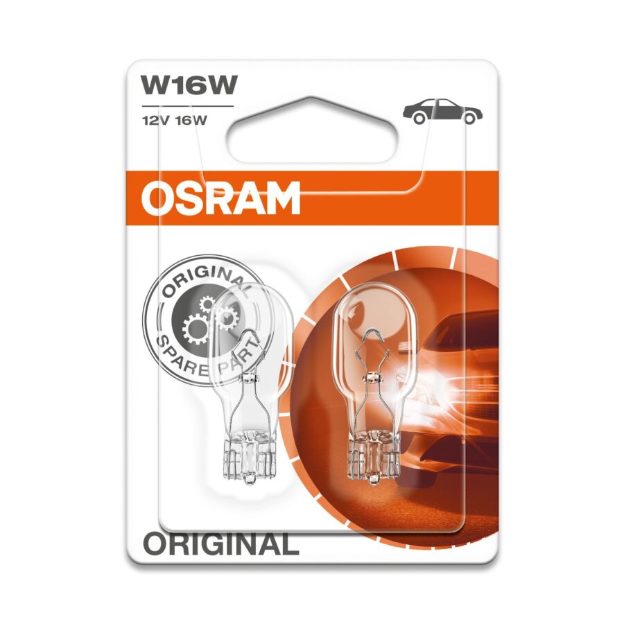 2 Ampoules OSRAM W16W Original 12V - Norauto