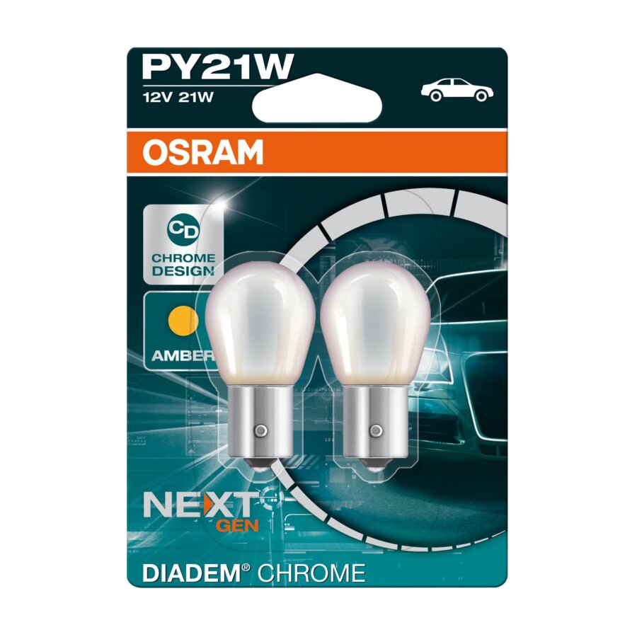 2 Ampoules Osram Diadem Chrome Nextgeneration Py21w 12v 21w