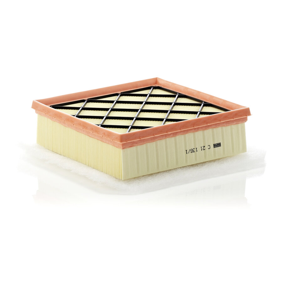 MANN-FILTER C21136 Filtro Aria Auto - Dimensioni: Altezza 66 Mm, Larghezza 200 Mm, Lunghezza 208 Mm (Ricambio Aftermarket)