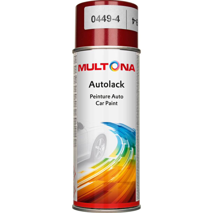 Bombe De Peinture Rouge Brillant Multona 400 Ml 601219