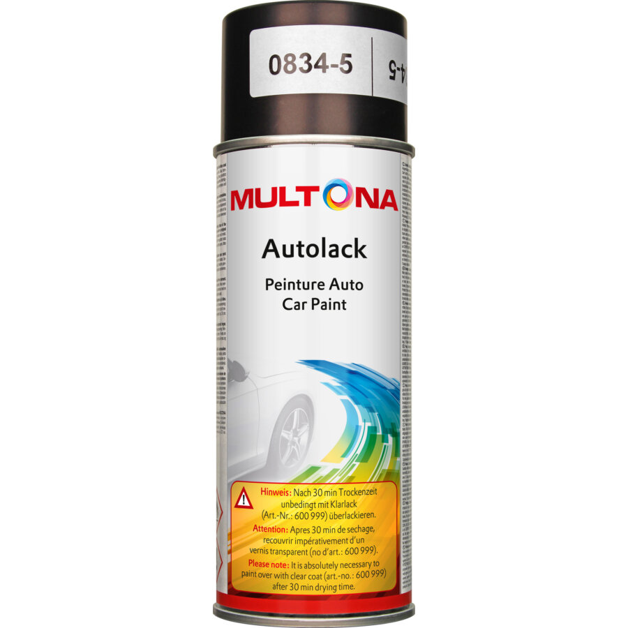 Bombe De Peinture Noir Brillant Multona 400 Ml 601230