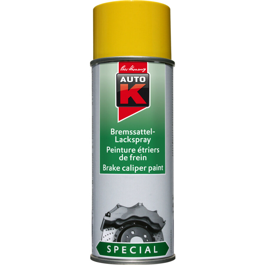 Bombe De Peinture Pour Étriers De Freins Jaune 400ml 233075 Auto-k