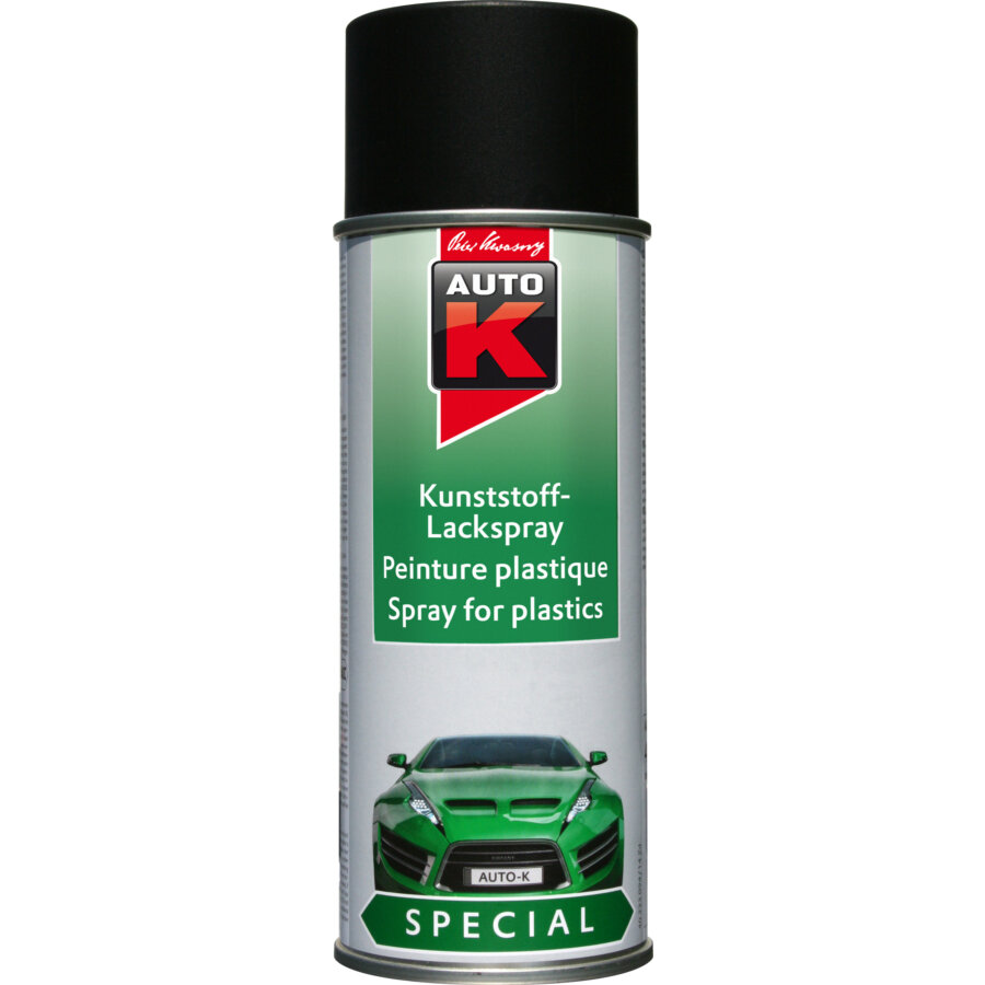 Bombe De Peinture Spécial Plastique Noir 400ml 233097