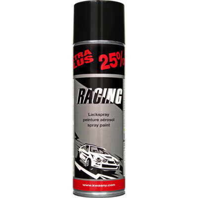 Bombe de peinture Noir Brillant Racing 500 ml 288905