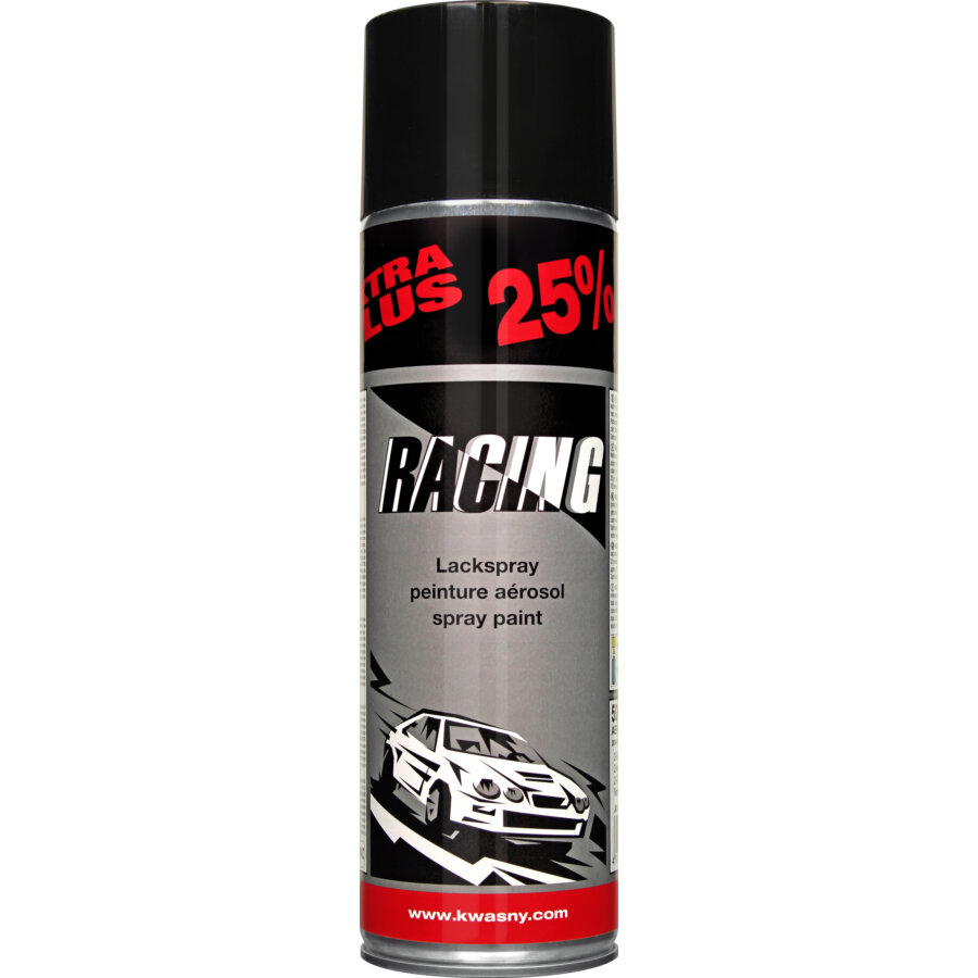 Bombe De Peinture Noir Brillant Racing 500 Ml 288905