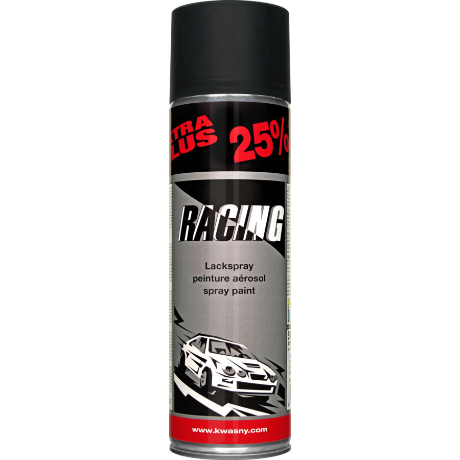 Bombe De Peinture Noir Mat Racing 500 Ml 288921
