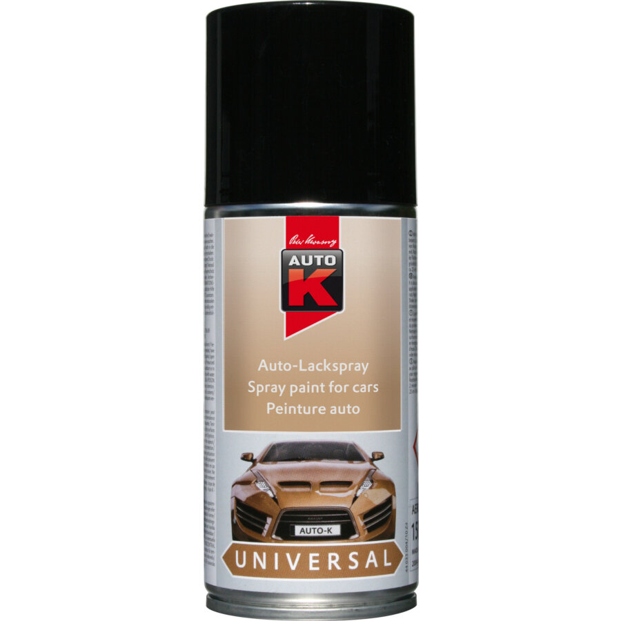 Bombe de peinture noir brillant 150 ml 33005