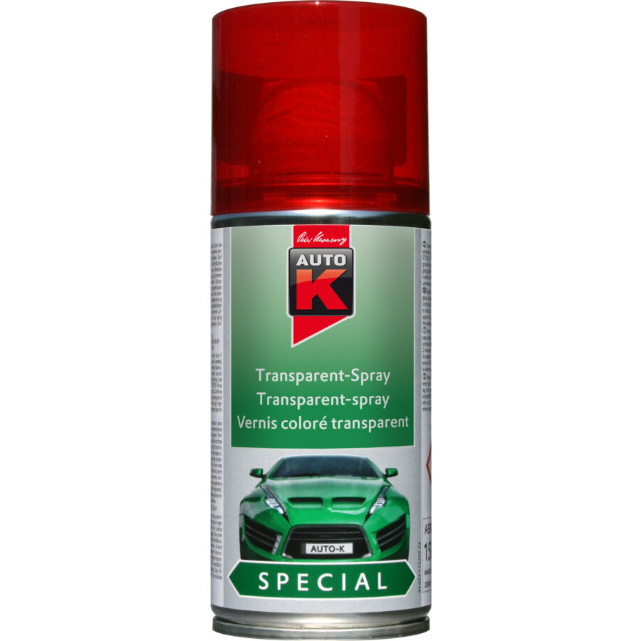 Spray Transparent Rouge Brillant Auto-k 33115 150ml