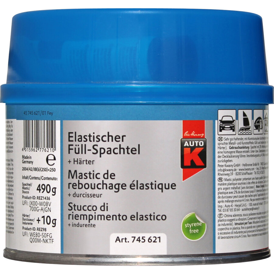 250 g - Mastic polyester universel de finition