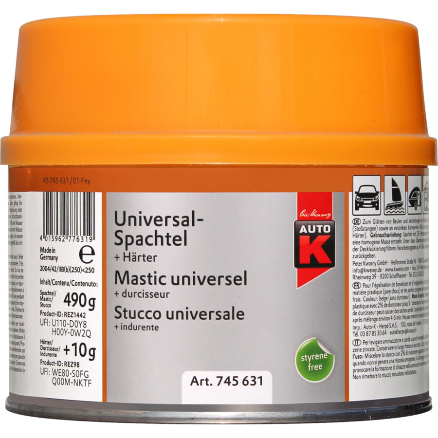 Mastic Universel Auto-k 500 G