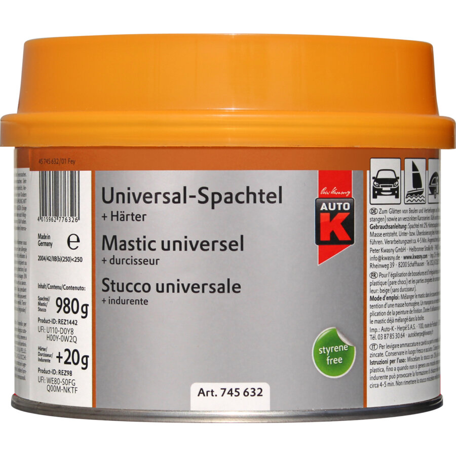 Mastic Universel Auto-k 1000 G