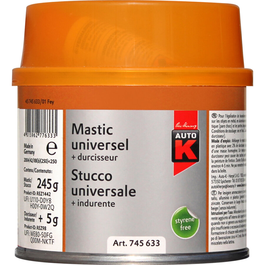 Mastic Universel Auto-k 250 G