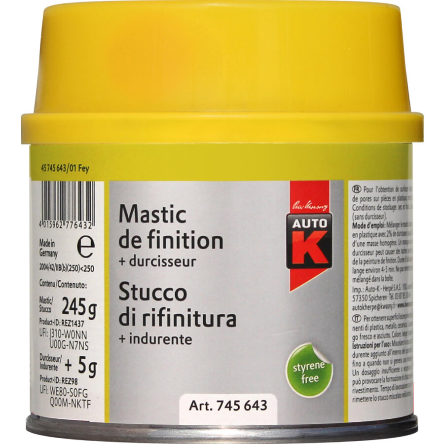 Mastic De Finition Auto-k 250 G