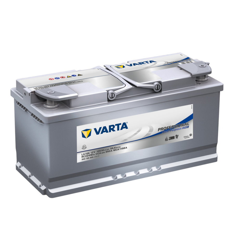 Batterie Varta 105ah-950a Professional Dual Purpose Agm Réf. La 105