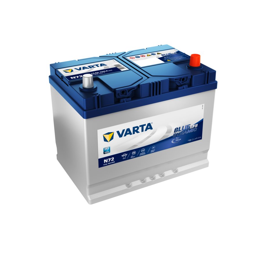 Batterie Start&Stop Varta N72 Blue Dynamic Efb 72 Ah - 760 A