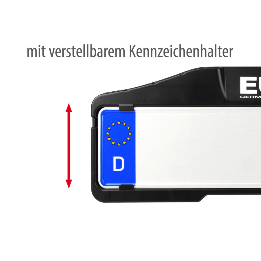 Porte-vélos Eufab PROBC2 Pour 2 Vélos Dont électriques + Rampe D'accès + Plaque D'immatriculation
