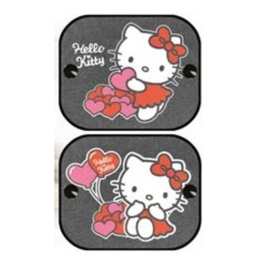 2 Rideaux Pare-soleil À Ventouses Hello Kitty 44 X 36 Cm