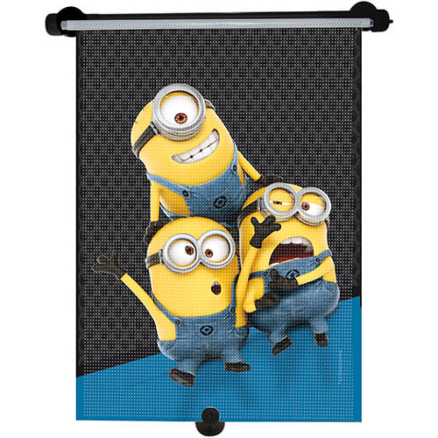 MINIONS 1 Rideau Pare-soleil Enrouleur Lat&eacute;ral  50 X 36 Cm