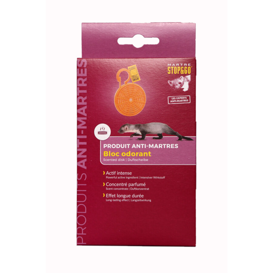 Bloc Odorant Anti-martres Et Rongeurs Stop & Go 60 G