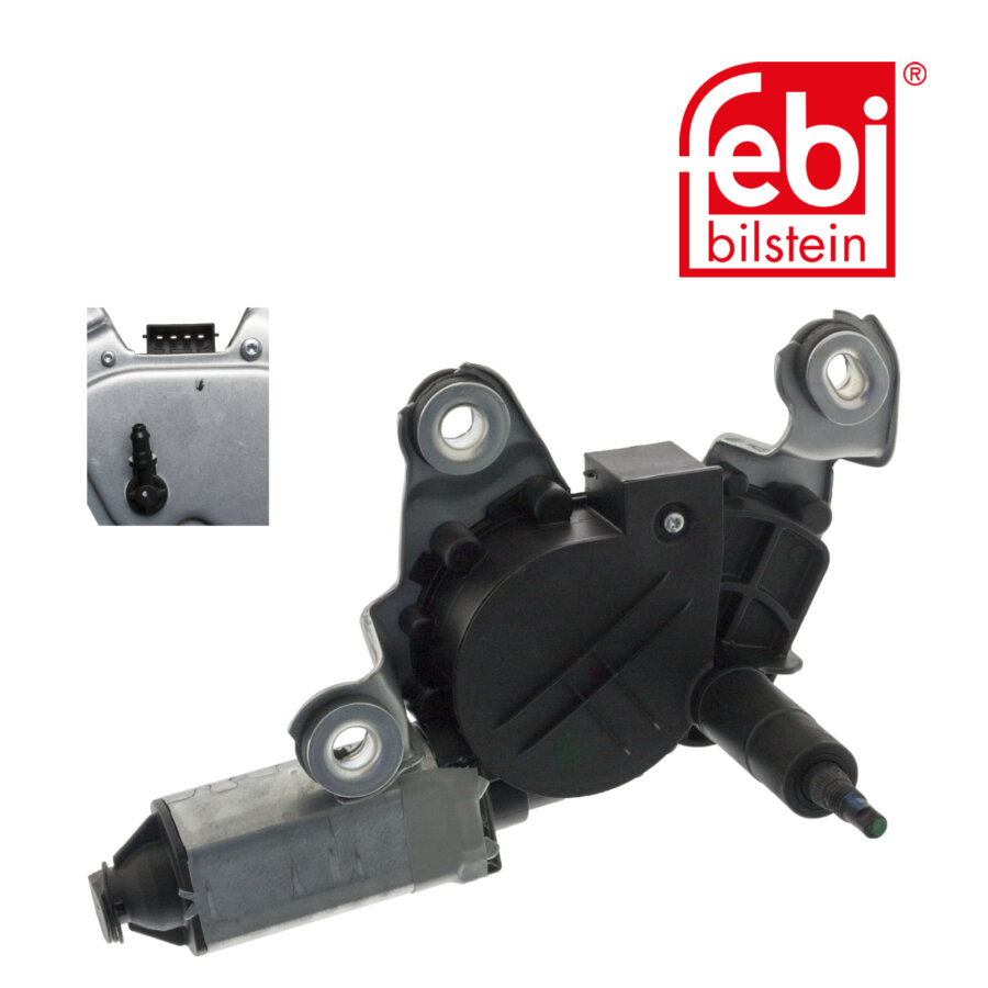 FEBI 04796 Pompe De Lave-Glace Mono-Pompe 12V – 2 Connexions – Compatible BMW Et Autres Véhicules
