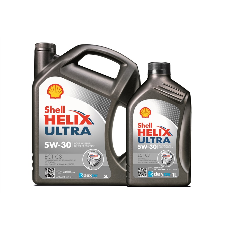 Huile Moteur Shell Helix Ultra Ect C3 5w30 Essence Et Diesel 5 L + 1 L