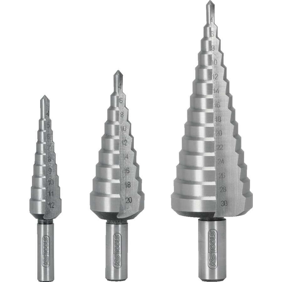 Coffret De 3 Forets Étagés Hss Ks Tools