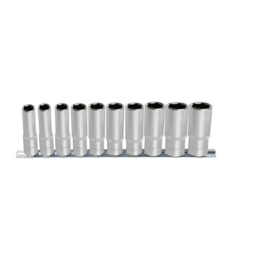 Rail de 10 douilles longues 1/2" Ks Tools Ultimate 6 pans