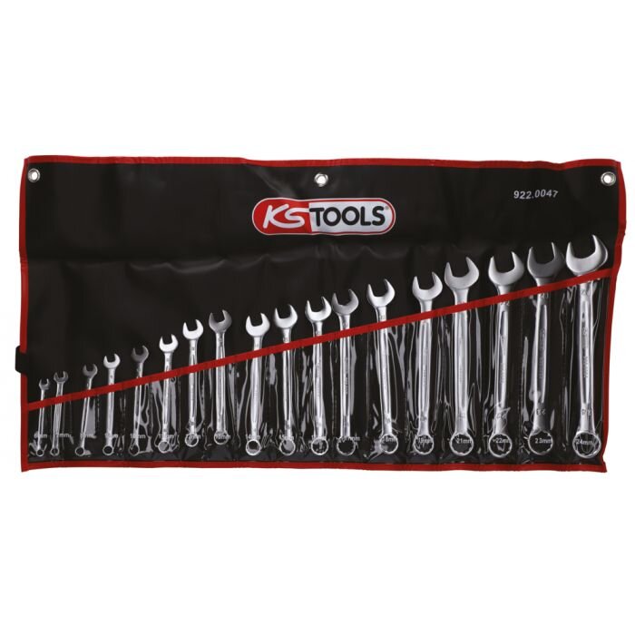 Jeu de 18 clés mixtes métriques Ks Tools en boîte