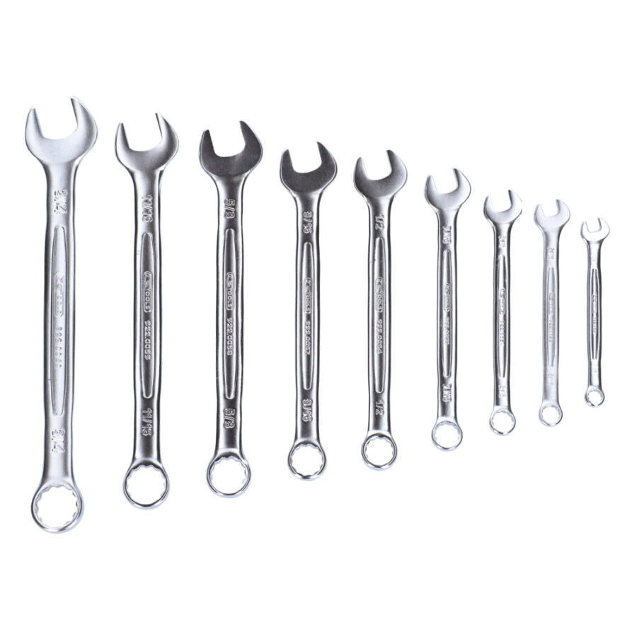 Jeu De 9 Clés Mixtes En Pouces Ks Tools - En Boîte