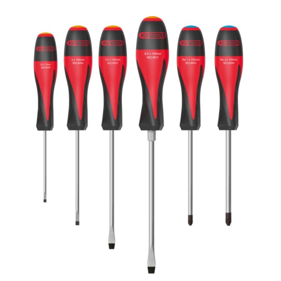 Jeu De 6 Tournevis Ultimate Ks Tools, Fente - Pz