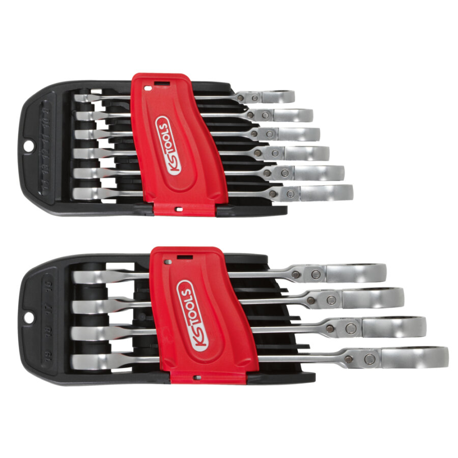 Jeu De 10 Clés Mixtes À Cliquet Ks Tools Gearplus À Tête Inclinable À Verrouillage