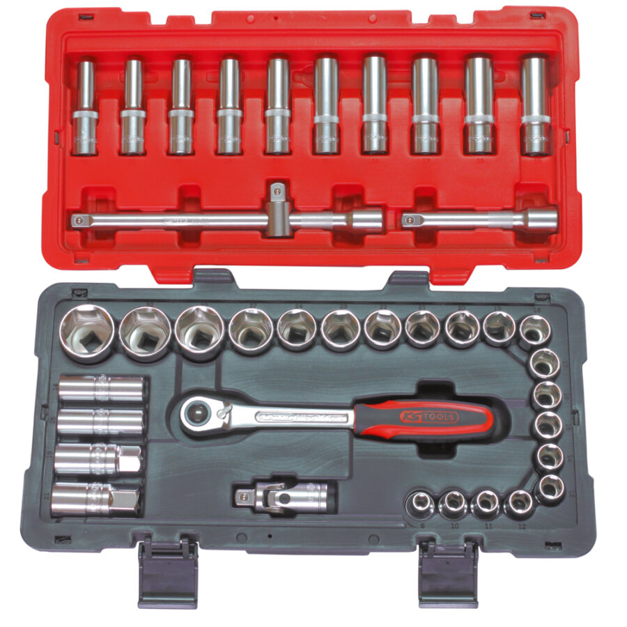 Coffret De Douilles Et Accessoires 1/2'' Ks Tools Ultimate 12 Pans 39 Pièces