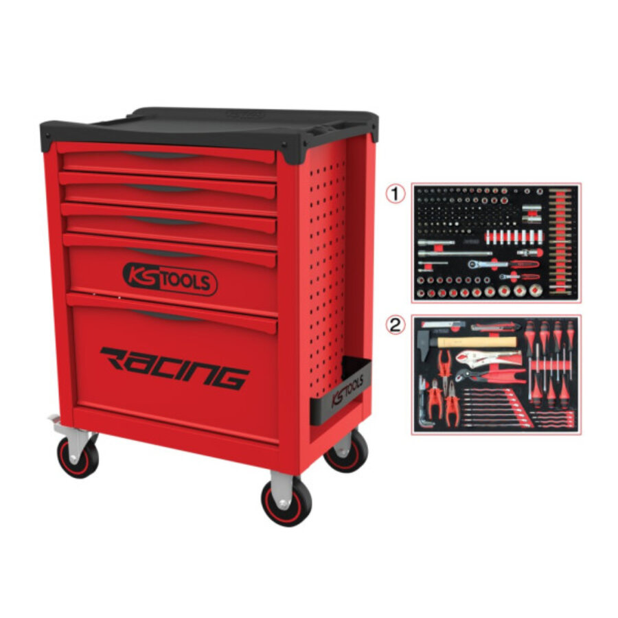 Servante 5 Tiroirs Racing 855.5184 Ks Tools 184 Pièces