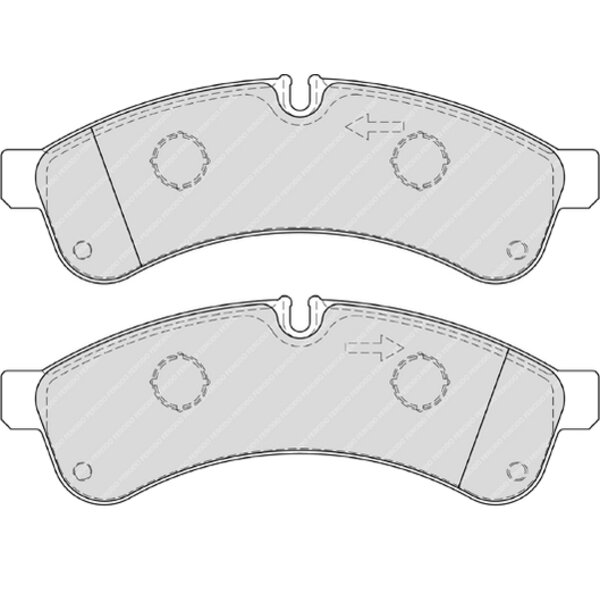 4 Plaquettes De Frein Ferodo Fvr4039
