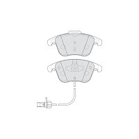 Jeu De 4 Plaquettes De Frein Ferodo FDB1945 Pour FIAT 500 1.3 D MJT