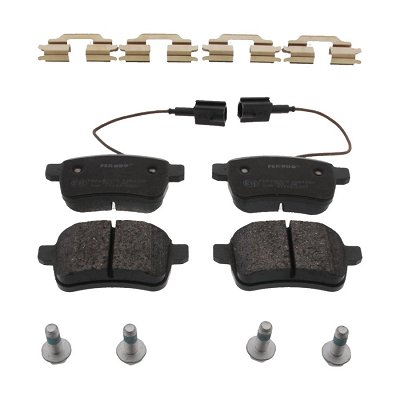 Plaquettes De Frein Arrière FERODO Avec Capteur D'Usure - Compatible Alfa Romeo Giulietta 1.6 JTDM (Réf. FDB4308) - 6