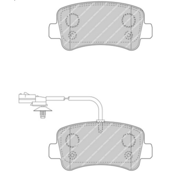 4 Plaquettes De Frein Ferodo Fvr4348