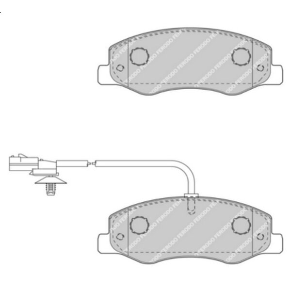 4 Plaquettes De Frein Ferodo Fvr4349