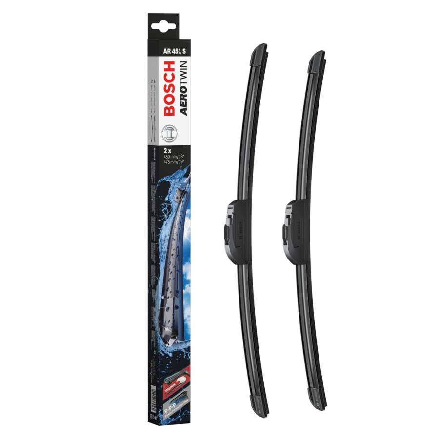 2 Balais D'essuie-glace Bosch Aerotwin Retrofit Ar451s