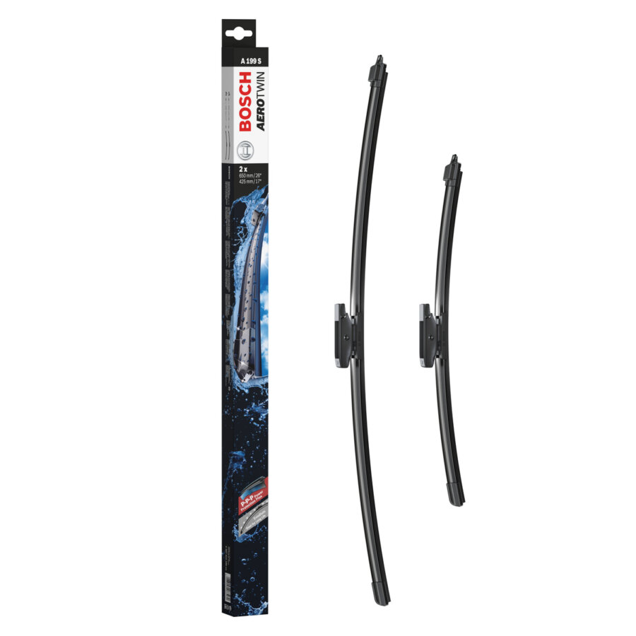 2 Balais D'essuie-glace Bosch Aerotwin Origin A199s 650mm/425mm