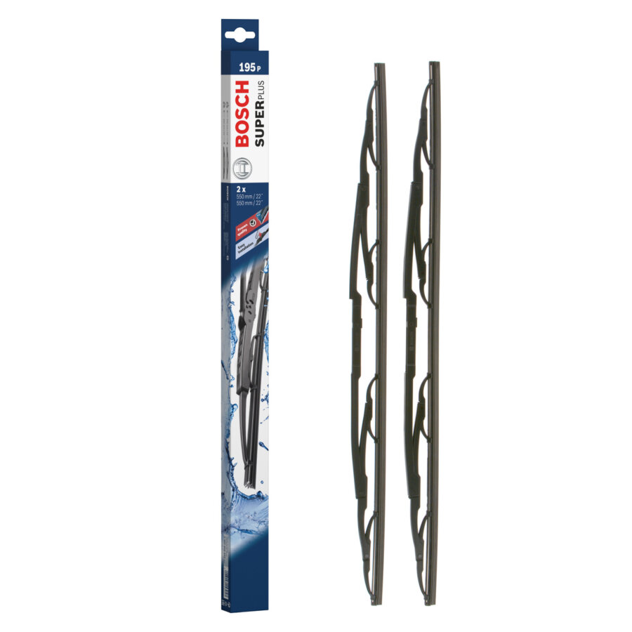 2 Balais D'essuie-glace Bosch Superplus 195p 550/550 Mm