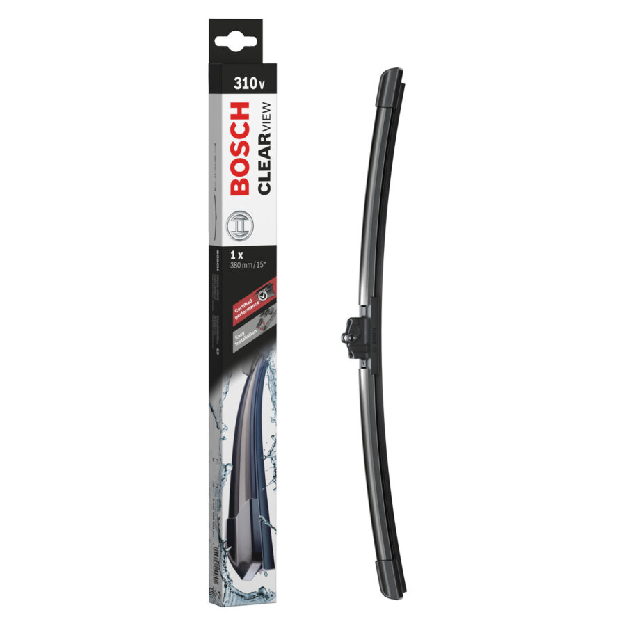 1 Balai D'essuie-glace Bosch Clearview 310v 380 Mm