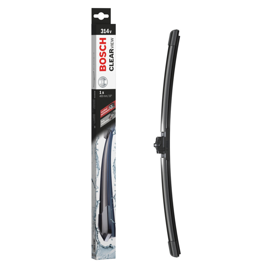 1 Balai D'essuie-glace Bosch Clearview 314v 400 Mm