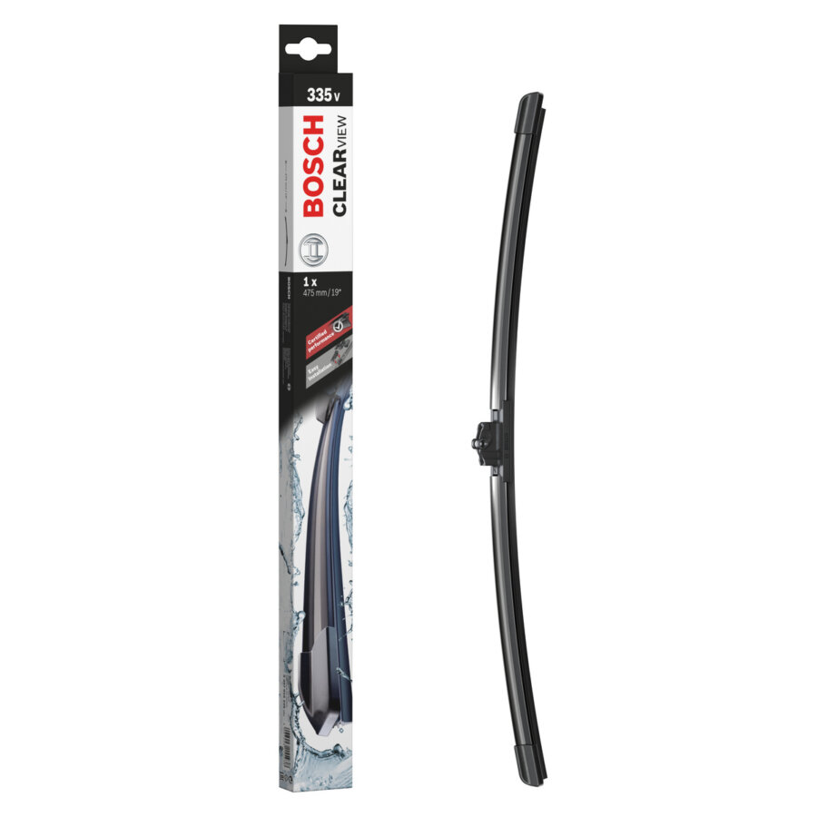 1 Balai D'essuie-glace Bosch Clearview 335v 475 Mm