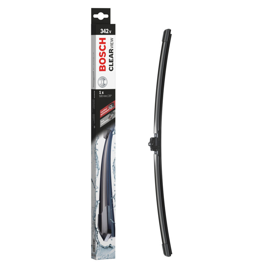 1 Balai D'essuie-glace Bosch Clearview 342v 500 Mm