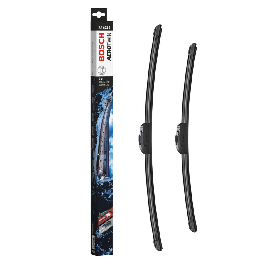 2 Balais D'essuie-glace Bosch Aerotwin Retrofit Ar603s 600mm/500mm