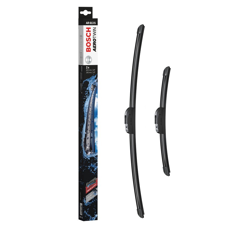 2 Balais D'essuie-glace Bosch Aerotwin Retrofit Ar613s 600mm/340mm