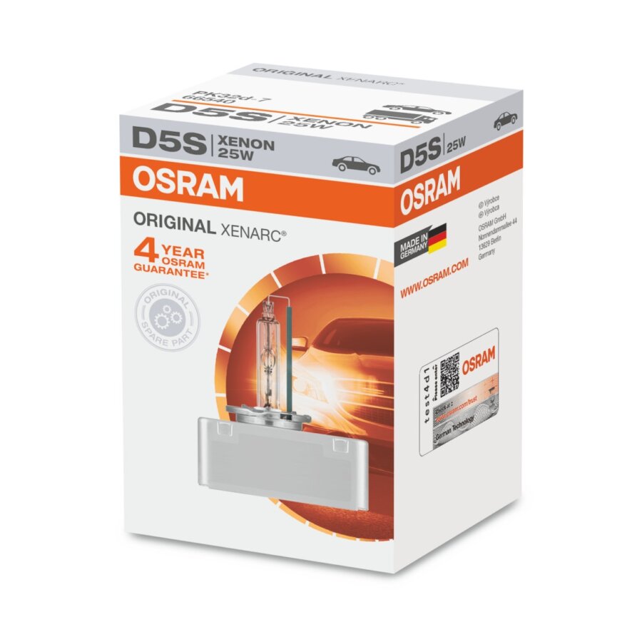 1 Ampoule Osram Xenarc Original D5s 12v 25w